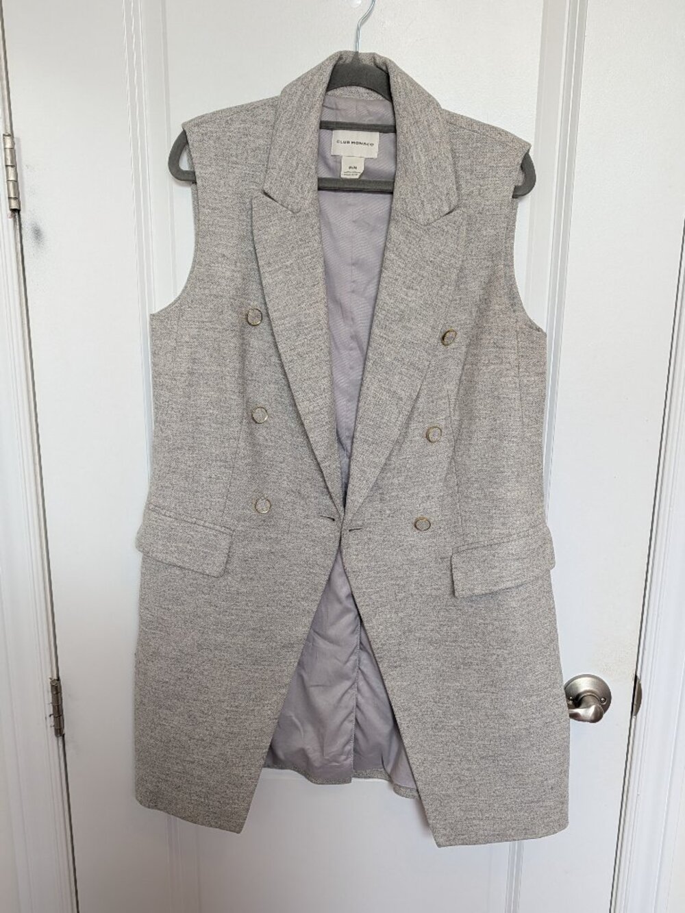 CLUB MONACO Wool Vest Top Womens Chic Wool Blend- MEDIUM